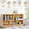 Children’s Toy Storage Cabinet 5-Cubby 2-Shelf Plywood Natural Color